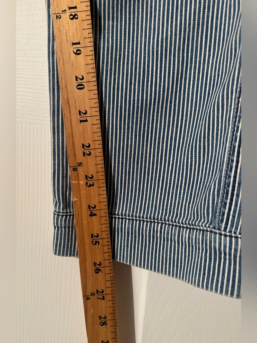 MOTHER 30 Tie Me Up Rascal Down The Road Striped Lo Rise Railroad Skinny Jean